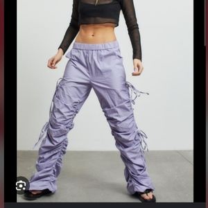 Urban Outfitters Bella Rouched Pants in Lavendar